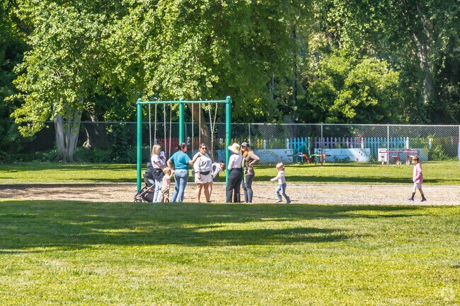 Your kids will love the playground at Sam Combs Park.