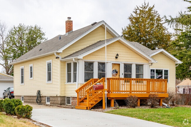 Many Roberts Park homes have an enclosed front porch.