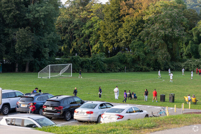 Uriah Hill Elementary School has large fields for students to enjoy.