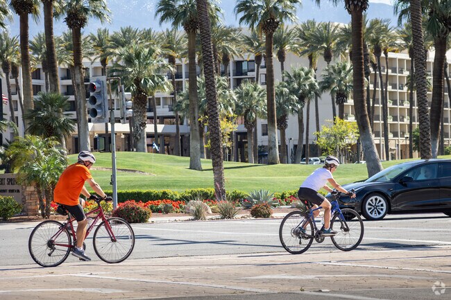 Cyclists can find bike paths to ride safely in the Desert Willow neighborhood.