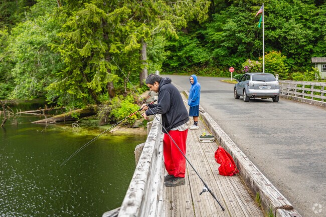 Lake Sylvia State Park is a popular spot near Montesano for folks looking to fish for trout.