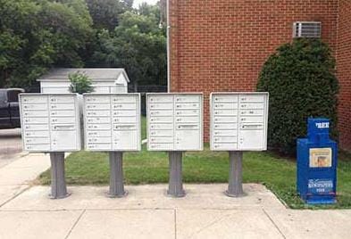 Bank of new Mail Boxes
