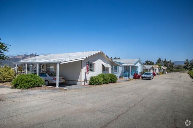 Manufactured homes featuring carports for shade are found in Anza.