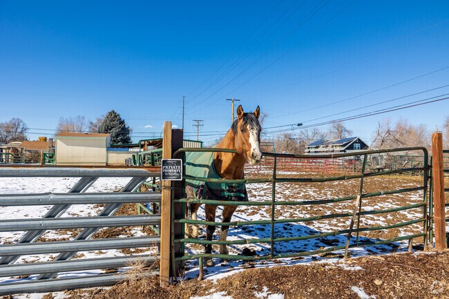 Some Two Creeks residents have private farms with animals.