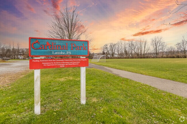 Catch a soccer game or shoot hoops at Cardinal Park in Latrobe.