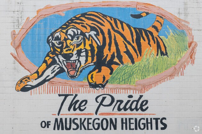 Muskegon Heights school pride can be seen and felt throughout the whole neighborhood.
