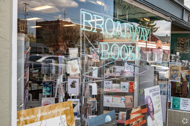 Residents can enjoy reading and finding a book at Broadway Books in Sullivan's Gulch.