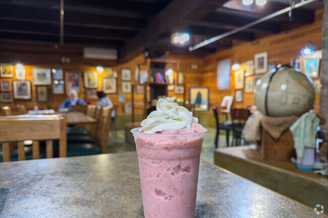 Johnny beans is a coffee shop and café with lots of seating.