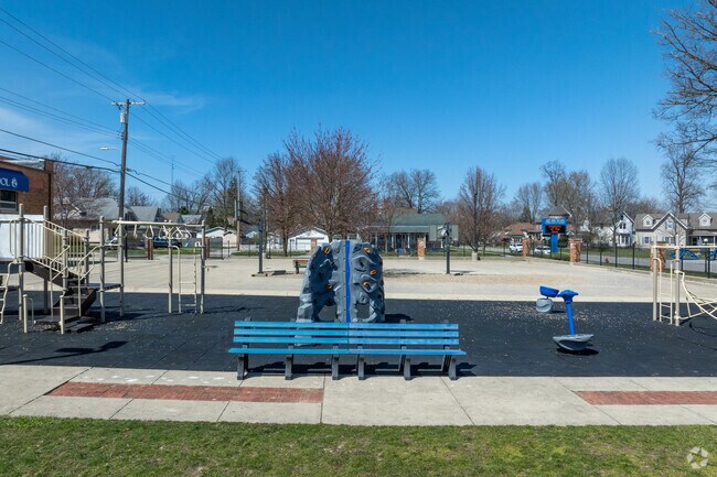 The playground at St. Michael's Catholic School gets lots of afternoon use.