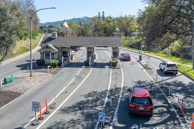 Rossmoor has a low crime rating  helped by the  security gate at the entrance to the area.