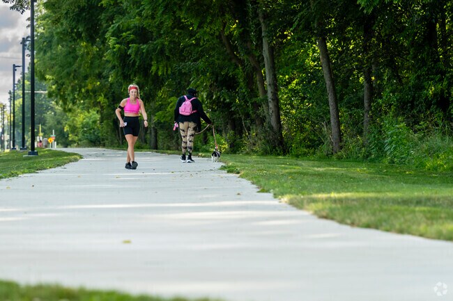 Residents of the Exchange neighborhood enjoy extensive walking paths close to the neighborhood.