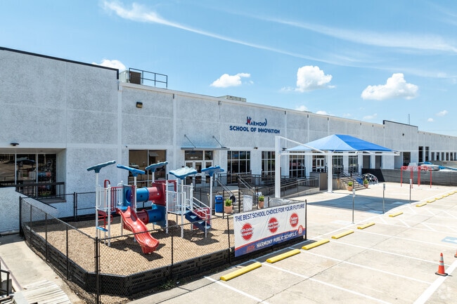 Students at Harmony School of Innovation at Austin can enjoy the outdoor play scape.