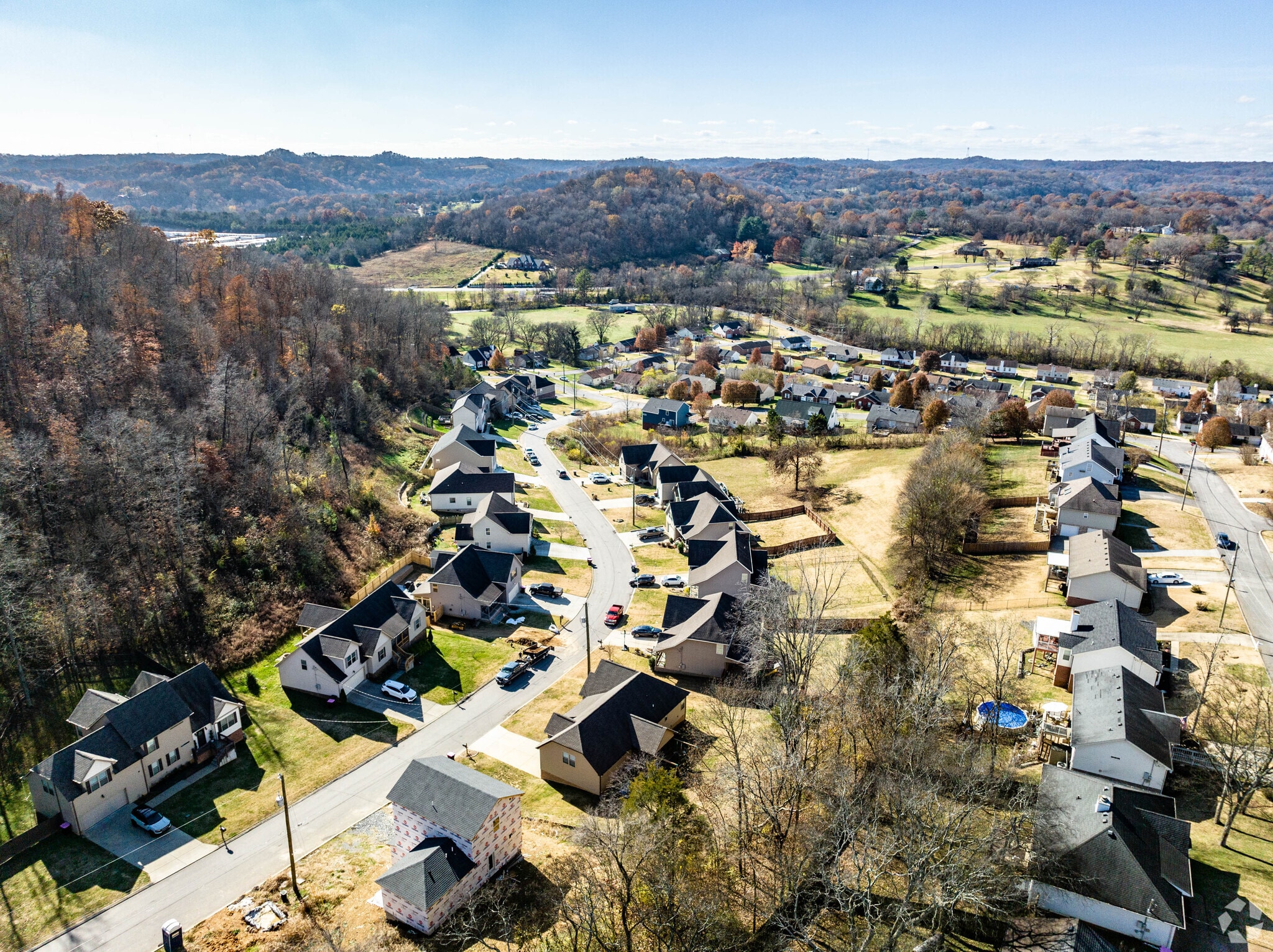 The Millersville neighborhood is tucked in the hills north of Nashville.