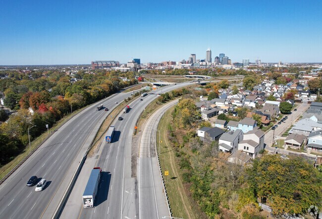 Nearby I-65 connects Bates-Hendricks to Downtown Indianapolis.