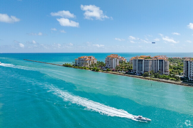 Fisher Island and Miami Beach are separated by Government Cut.