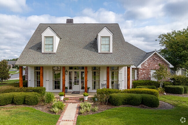 Acadian-style homes are popular in Gardere.
