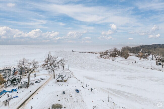 Adjacent to Lake Erie, locals have access to the marina that allows for them to enjoy the lake year round.