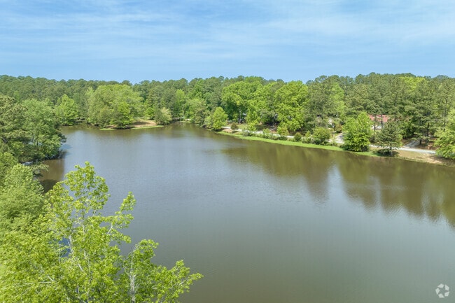An aerial view of beautiful Clark Lake in Cross County.