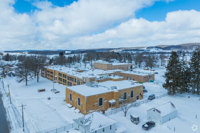 The Clymer Central School serves pre-kindergartners through twelfth grade in Clymer and maintains a B- rating f