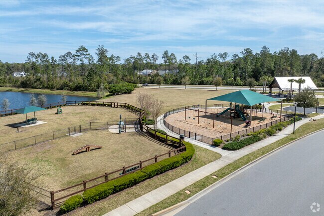 Many subdivisions have their private parks for family and pets alike.