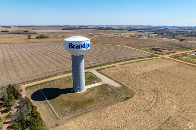 Brandon is 10 miles east of Sioux Falls.