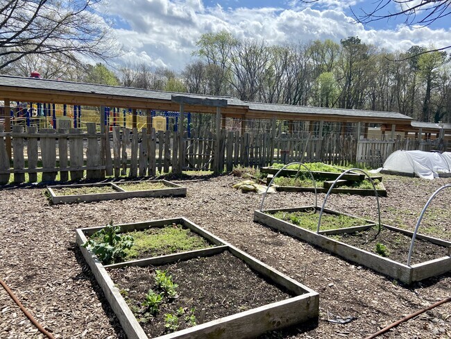 Southampton Elementary School encourages children to play outside and garden.