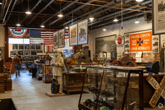 Visitors can learn all about Lansford's history and even go down into the mine, at the No. 9 Coal Mine and Museum.