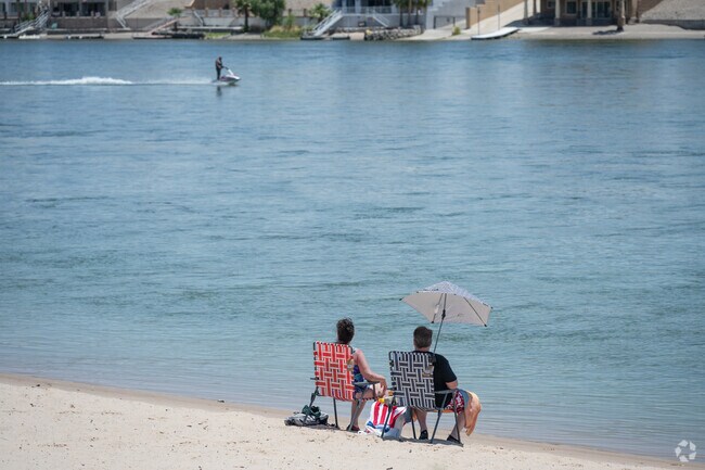 The Big Bend of the Colorado State Recreation Area adds to Laughlin's appeal, with sandy beaches and clear-blue waters.