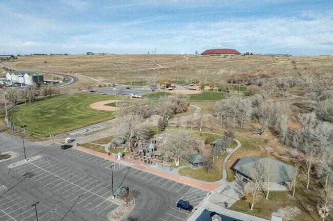 Crossroads Park has ball fields for young ones to play on.
