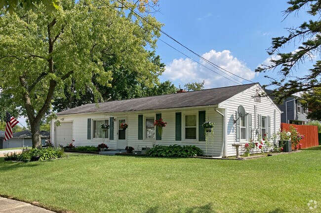 Hanging flower pots can be found on Ranch houses throughout the streets of Stow.