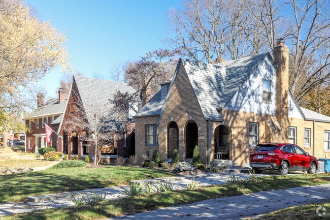 The Crow's Nest neighborhood features a variety of home designs in Indianapolis.