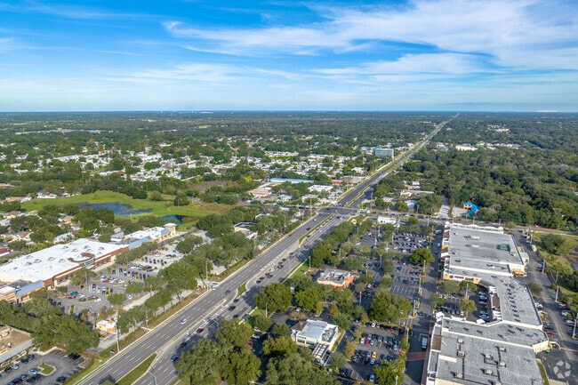 Valrico has SR-60 that runs east to west with many shopping and dining options.