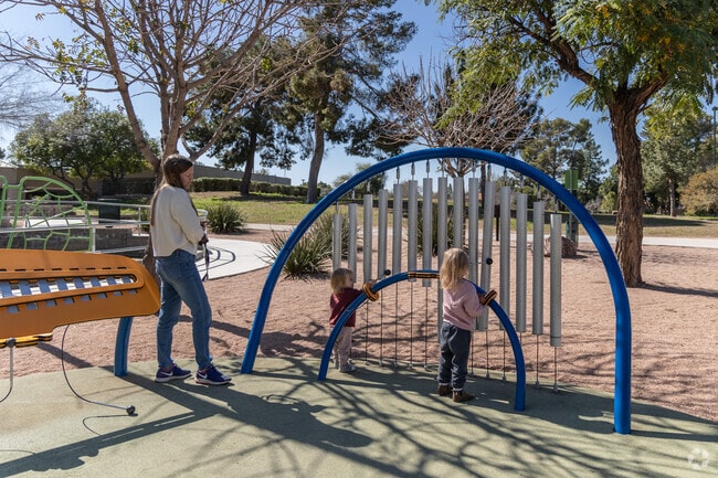 Dobson Ranch Park features an all-abilities play area with jumbo musical instruments.