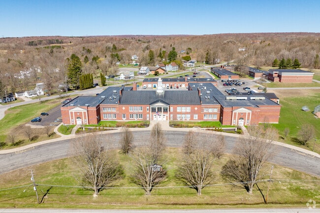 Holland Patent Middle School near Stittville has a very classical facade.