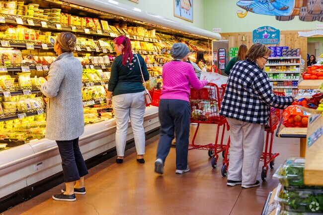 Trader Joe's is nearby for specialty groceries.
