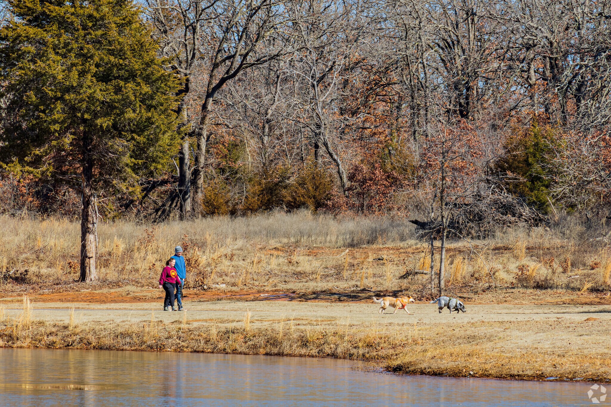 Ten Acre Lake Park offers plenty of walking spaces for local residents.