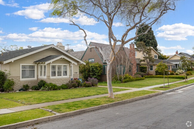 Find rows of quaint California bungalows lining the streets of El Segundo, CA.