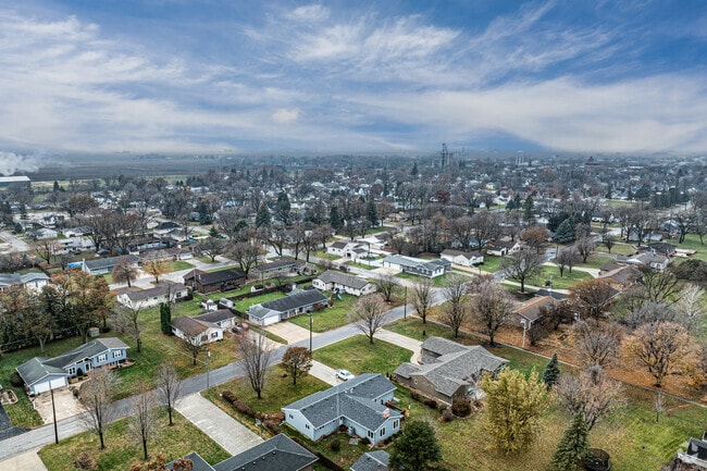 Clarion neighborhoods showcase tree-lined streets and single-family homes.