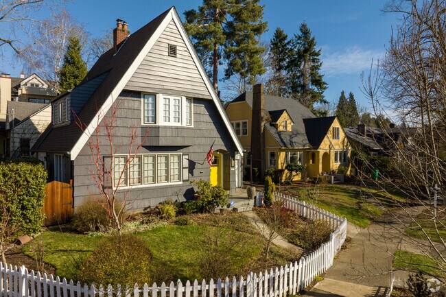 Craftsman-style homes can be found in the Beaumont-Wilshire neighborhood of Portland.