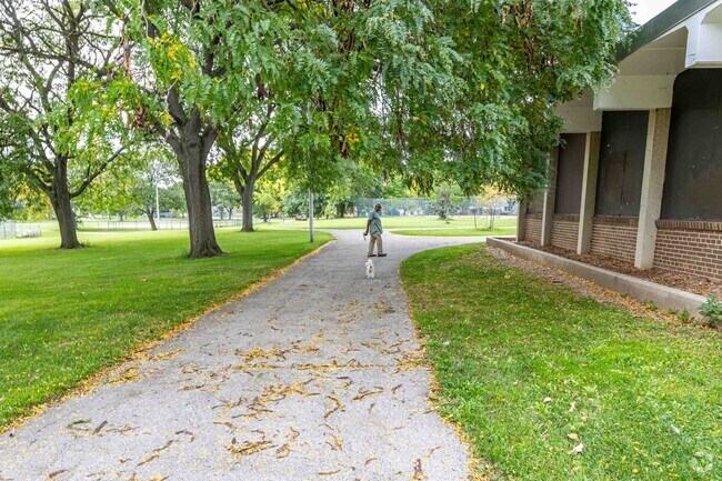 Indigenous People's Park offers a walking path for Columbus Park residents.