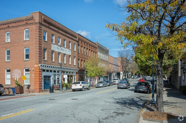 Downtown Greensboro is only 10 minutes away from the Hackett Lake neighborhood.