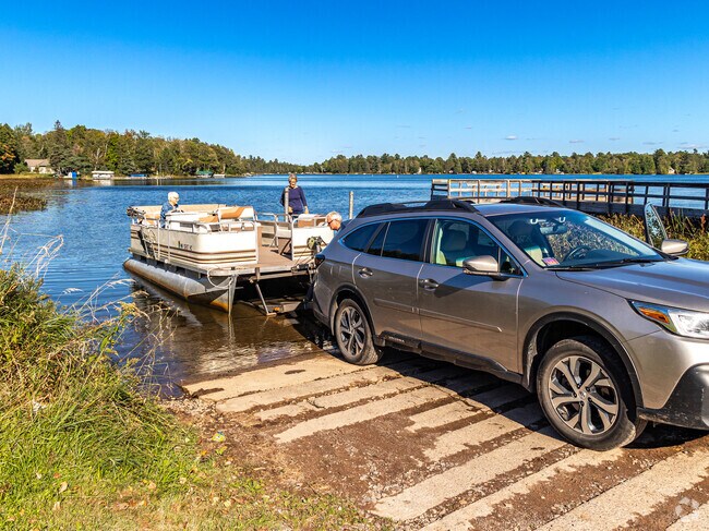 The boat launch on Big Lake is located in the Northwest corner of the lake.