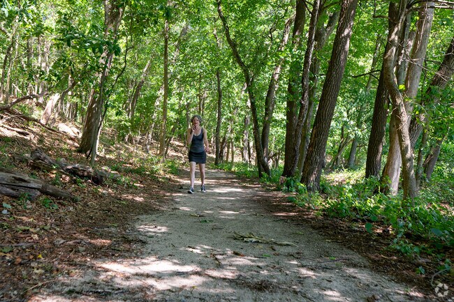 the Kleinstuck Preserve is a nature area with miles of walking trails.
