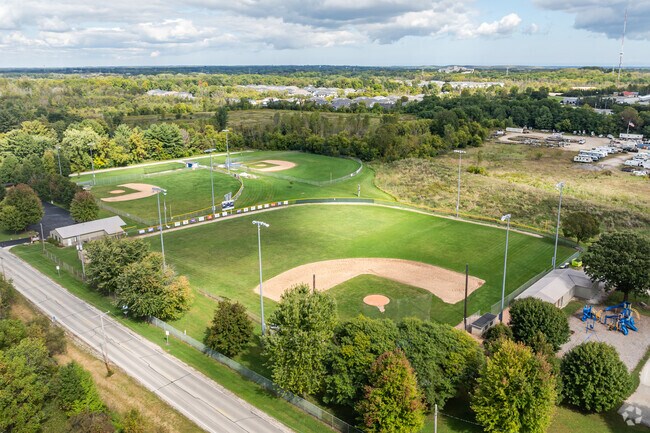 Lannon Village Park hosts baseball, a playground and a volleyball court.