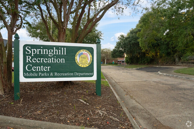 Owens residents enjoy Springhill Recreation Center's grassy field and indoor amenities.