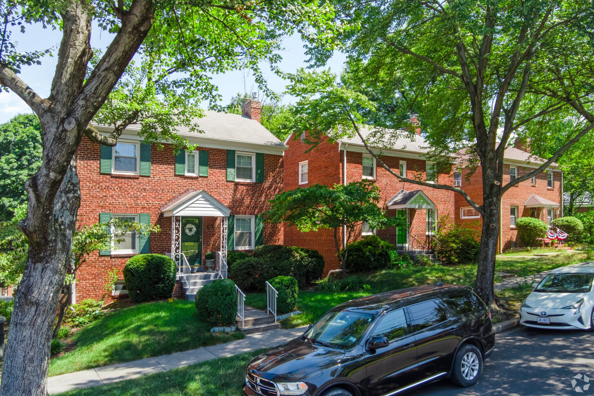 Brick colonials line several shady streets in west Lamond Riggs.