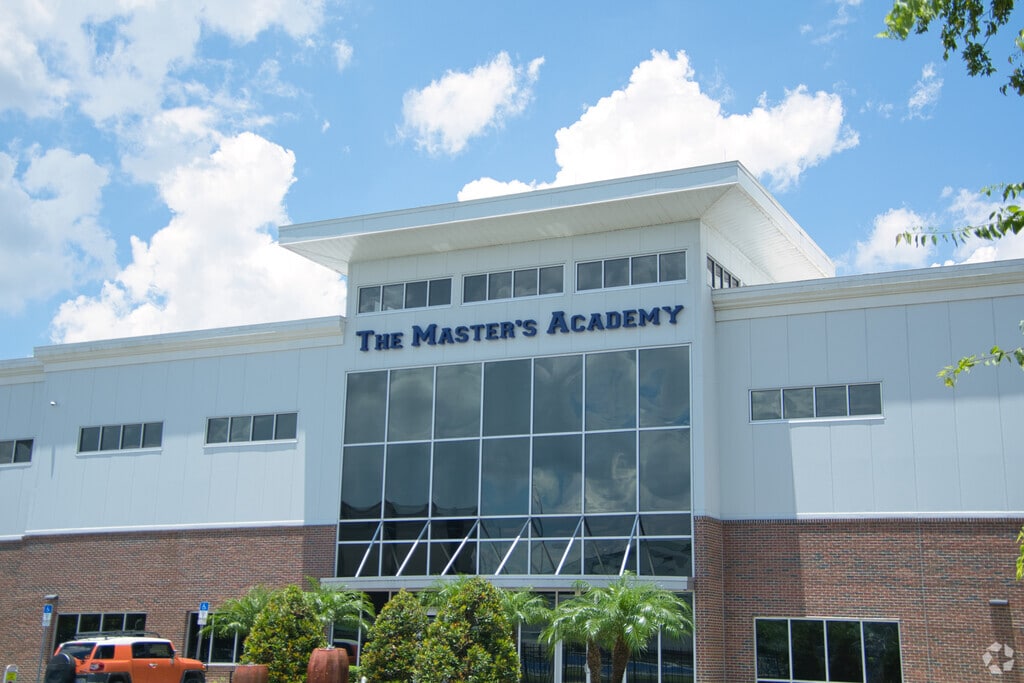 The main entrance to The Master's Academy in Lake Howell, Oviedo FL