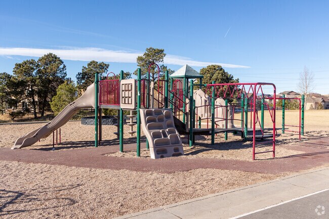 Coyote Hills Elementary School offers a jungle gym for students to play on.
