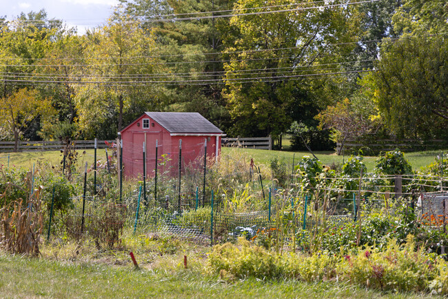 A small neighborhood garden is picturesque in Park DeVille.