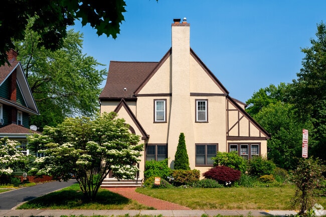 A Tudor-style home in the 19th Ward with close proximity to large parks, and good schools.